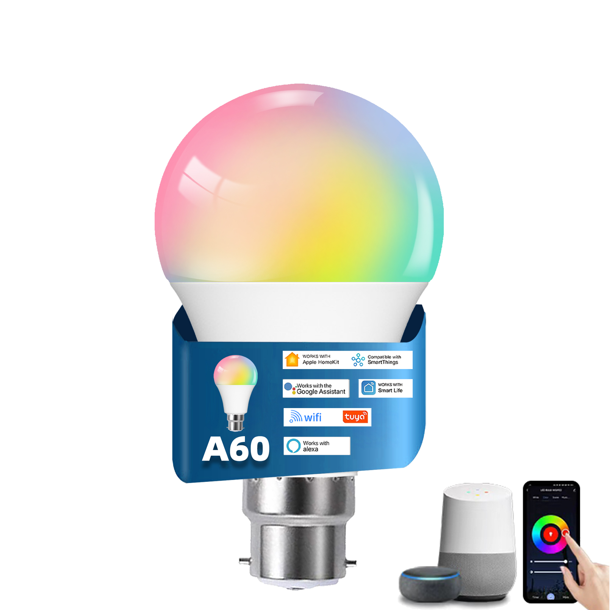 A60 Smart LED Bulb B22 AC220-240V