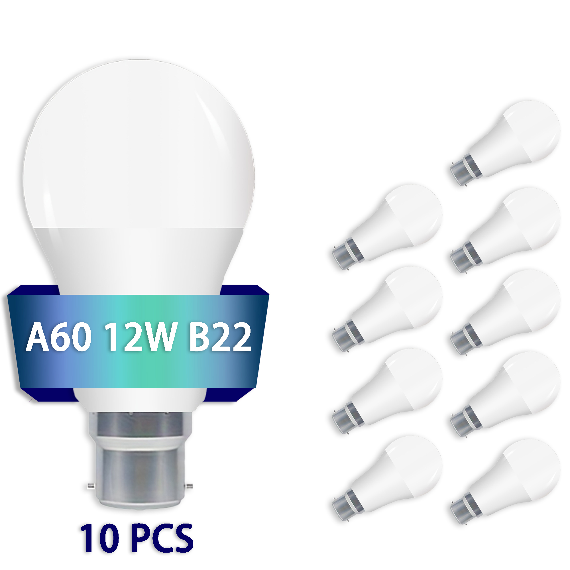 A60-12W B22 LED Bulb AC220-240V with CE-SGS